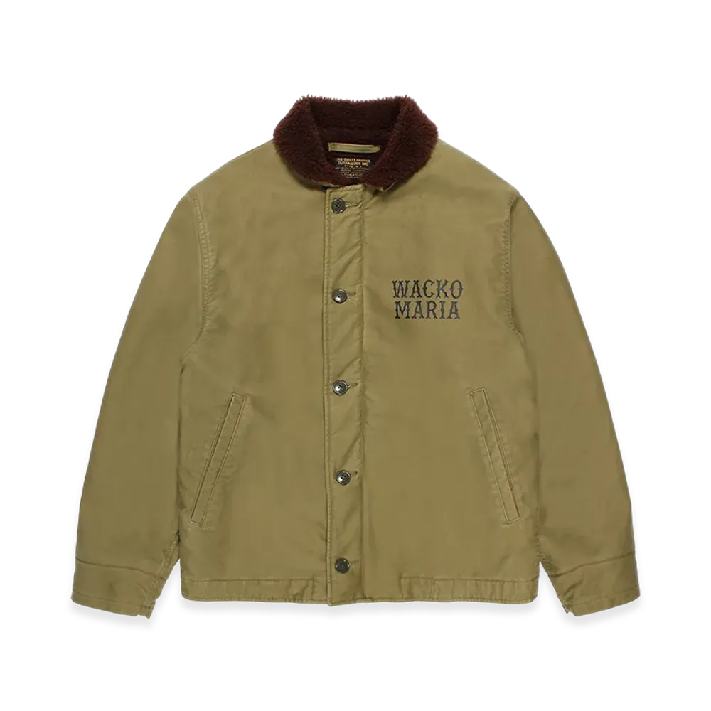 WACKO MARIA Boa N-1 Deck Jacket "Khaki"