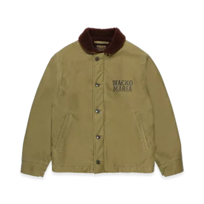 WACKO MARIA Boa N-1 Deck Jacket "Khaki"