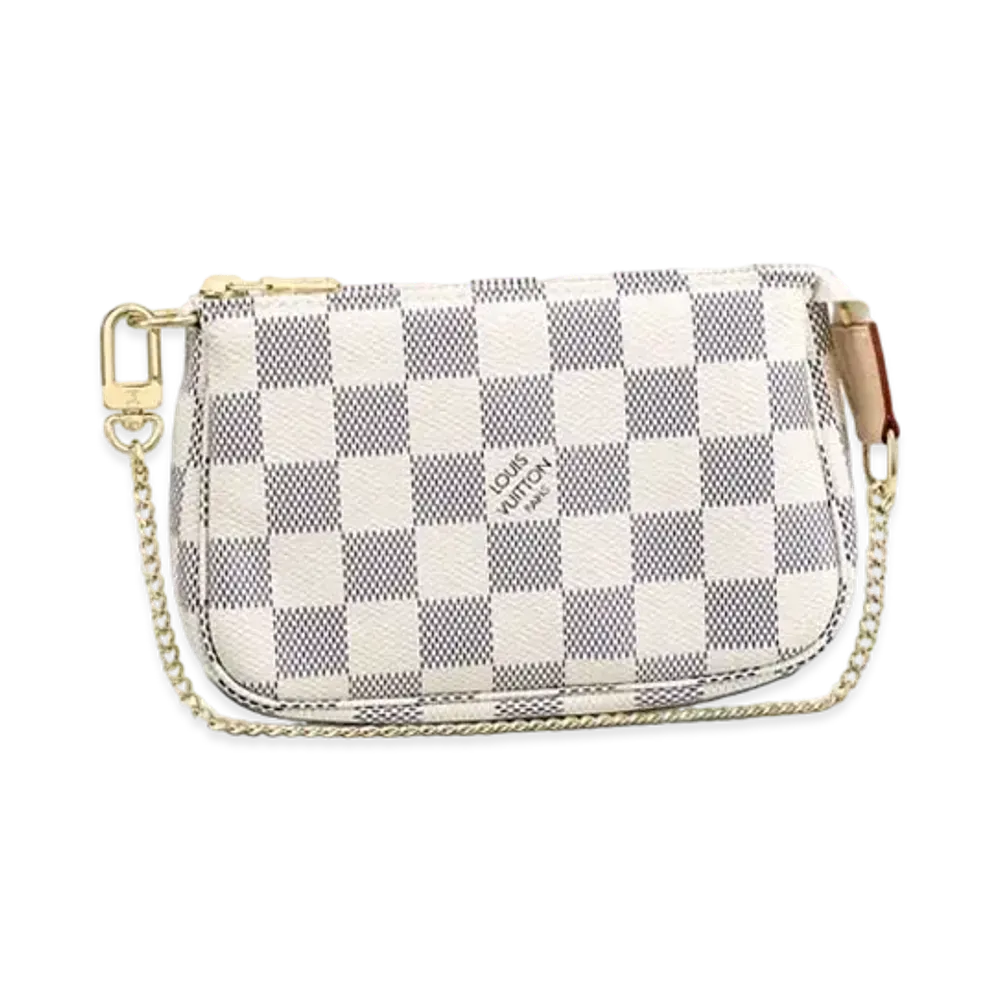 Louis Vuitton Mini Pochette Accessories Damier Azur
