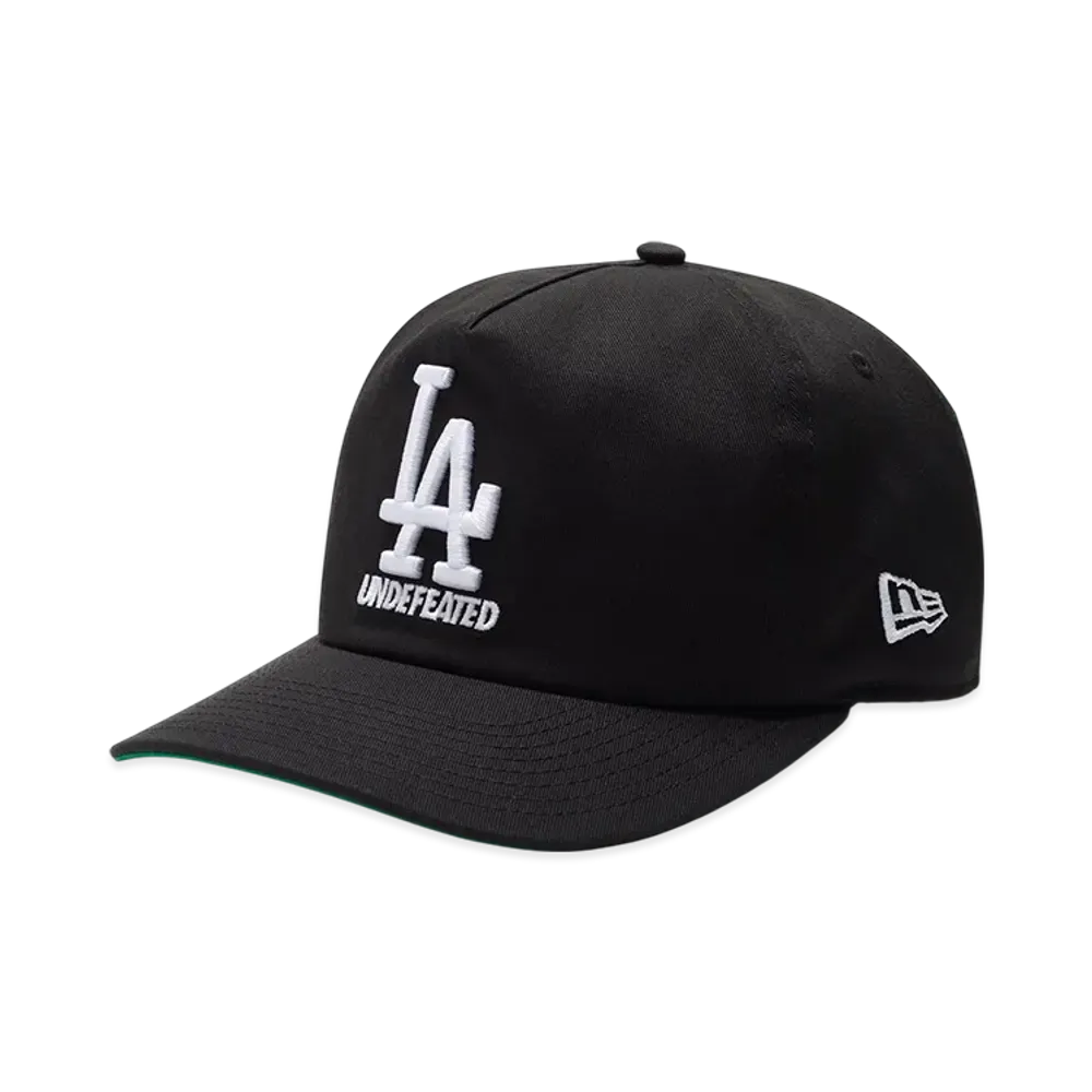 UNDEFEATED x New Era x Los Angeles Dodgers Stacked Logo Snapback "Black"