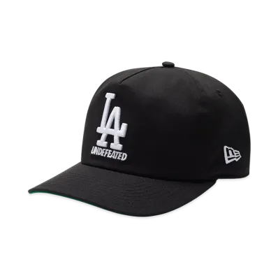 UNDEFEATED x New Era x Los Angeles Dodgers Stacked Logo Snapback "Black"