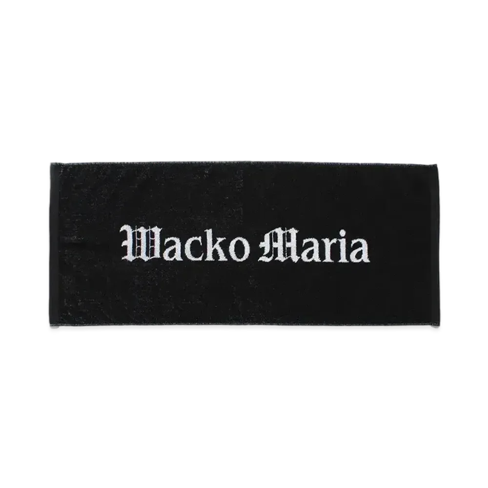 WACKO MARIA Logo Jacquard Towel [Small] "Black"
