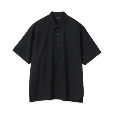 BEAMS Solid Easy Half Sleeve Shirt "Black"