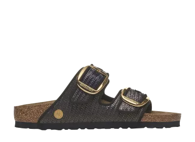 BIRKENSTOCK Women's Arizona Big Buckle Raffia "Raffia Black"