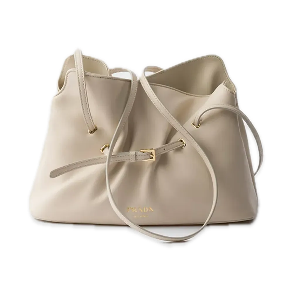 PRADA Dada Small Nappa Leather Bag "Ivory"