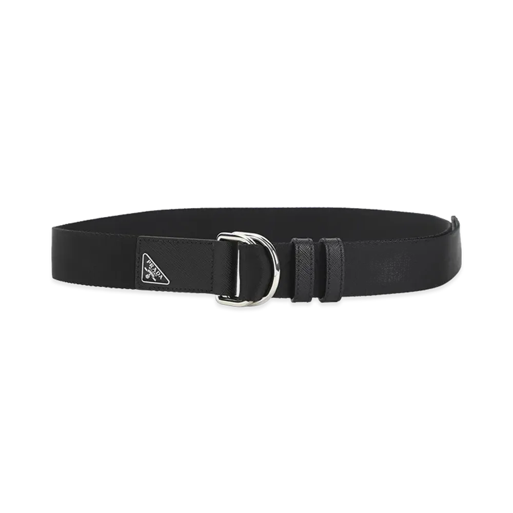 PRADA Woven Re-Nylon Belt "Black"