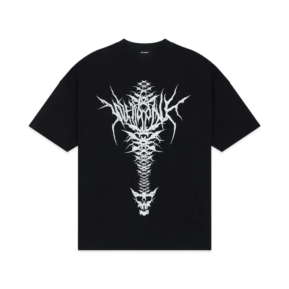 WE11DONE Spine Skull T-shirt "Black"