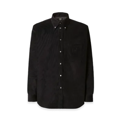 FENDI Corduroy Shirt "Black"