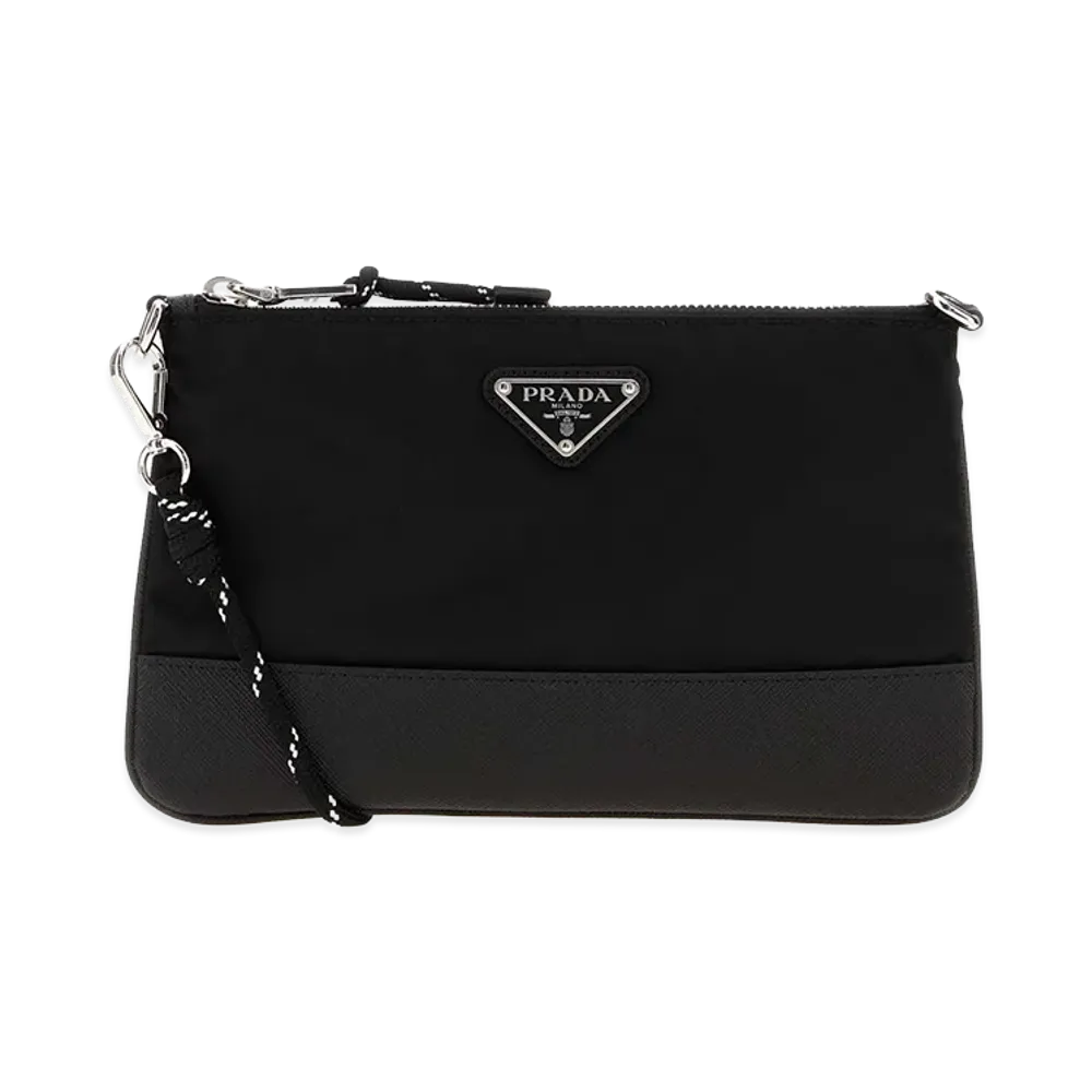 PRADA Canvas Crossbody Bag "Black"