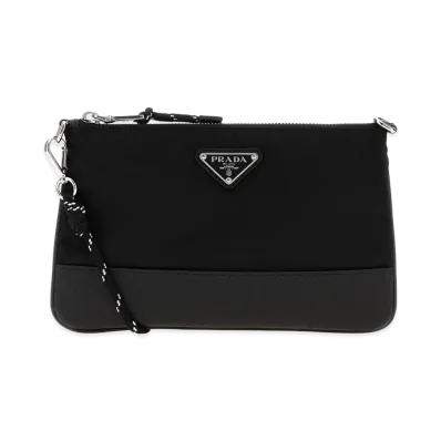 PRADA Canvas Crossbody Bag "Black"