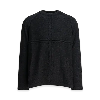COMME des GARCONS HOMME Wool Crewneck Sweater "Dark Gray"