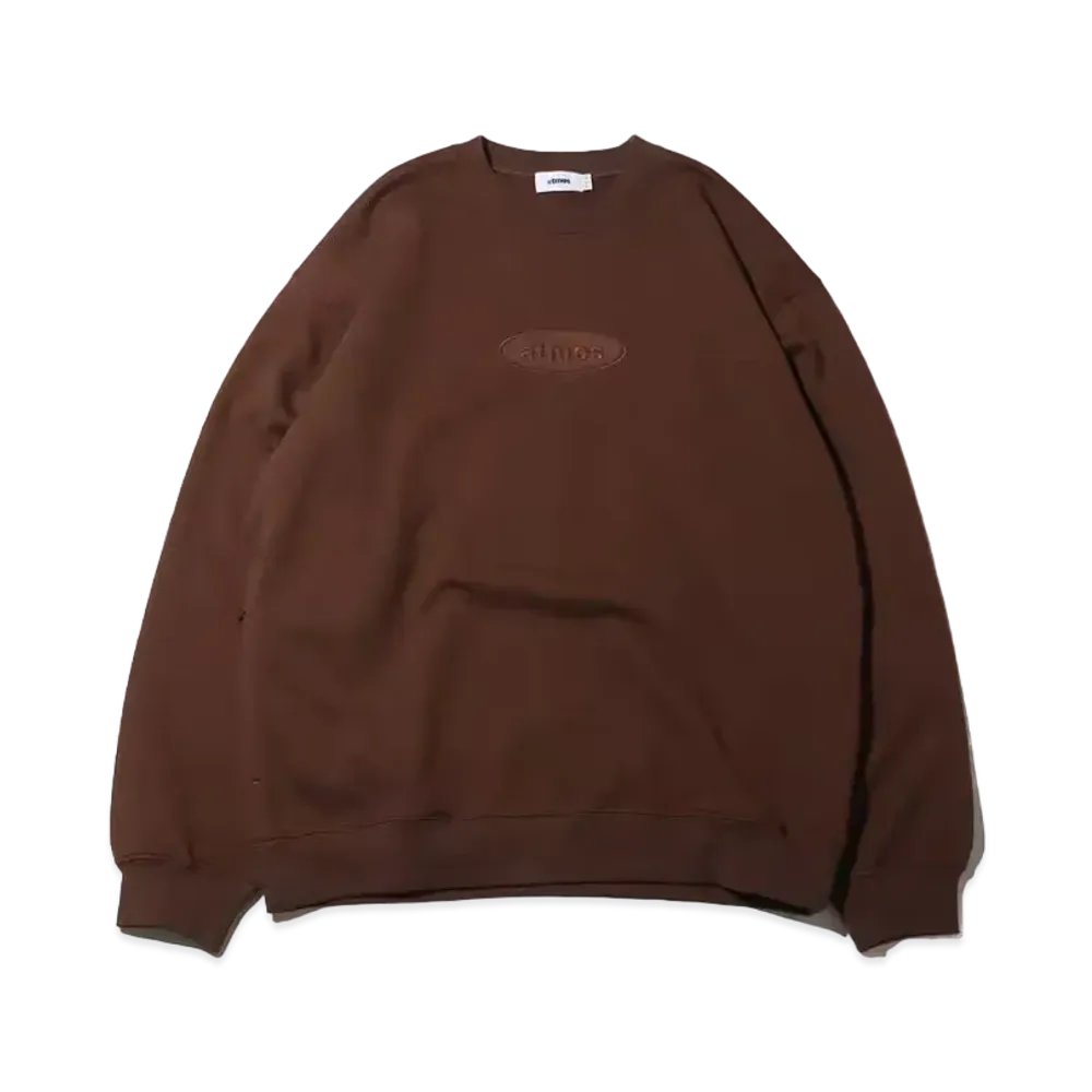 atmos Oval Logo Crewneck Sweatshirt "Brown"