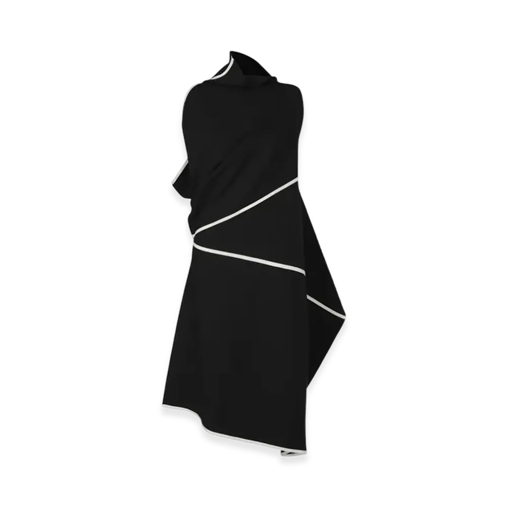132 5. ISSEY MIYAKE Half Cube Pattern Knit "Black/White"
