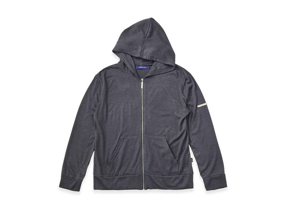 トップス Feels. THERMAL ZIP UP HOODIE LIGHT BLUE FEELS. Thermal Zip Up Hoodie 