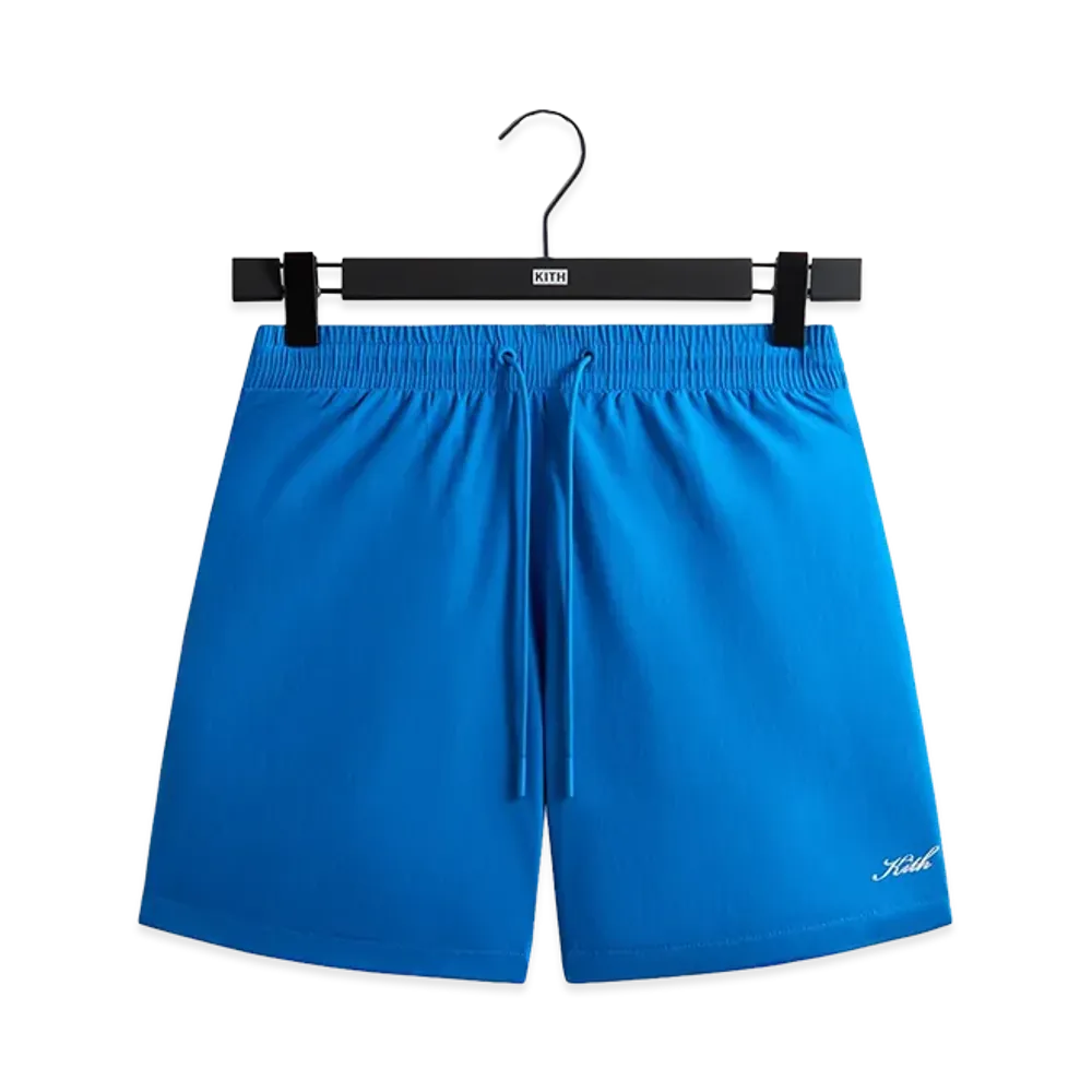Kith Garment Washed Nylon Active Swim Short "Lake"