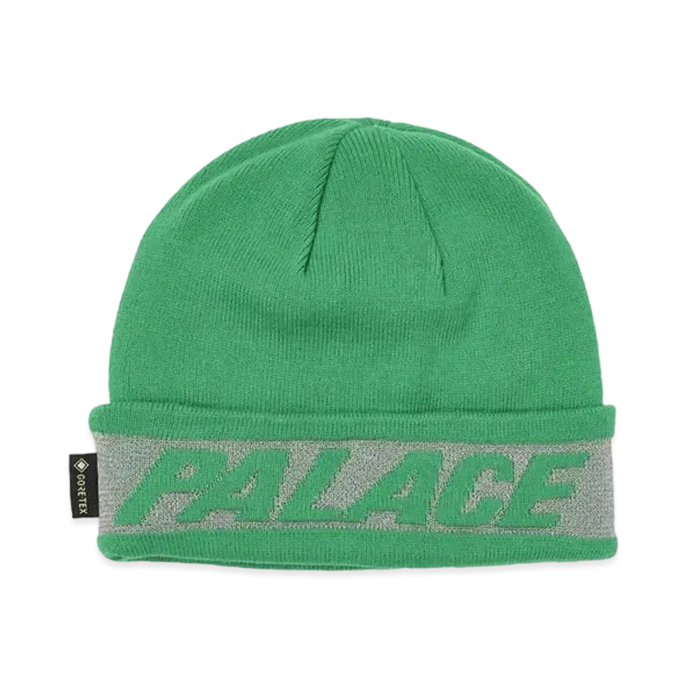 PALACE REFLECTIVE JACQUARD GORE-TEX BEANIE "Green"