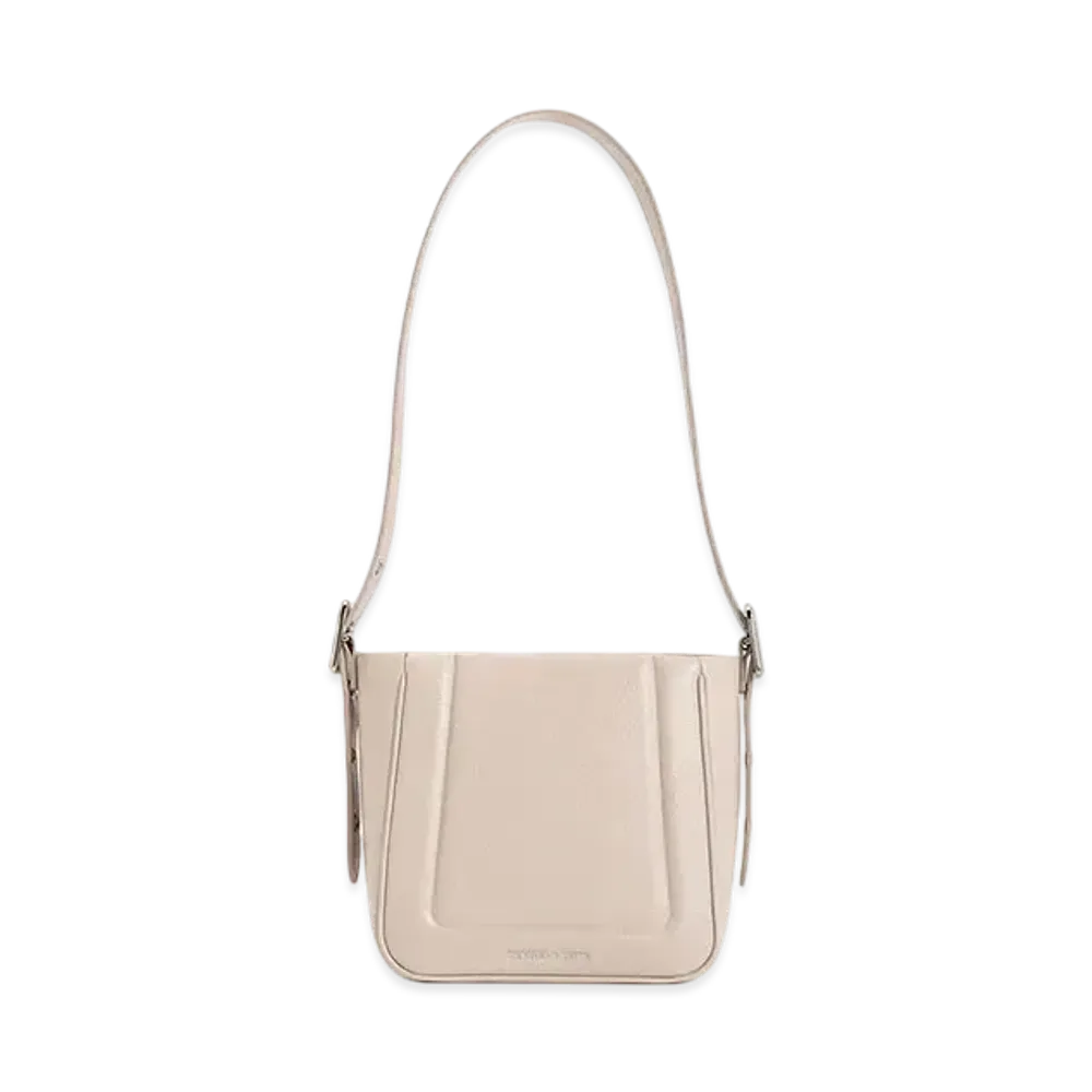 CHARLES & KEITH Petra Boxy Bucket Bag "Oat"