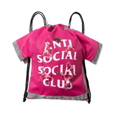 ANTI SOCIAL SOCIAL CLUB Cute AF - Drawstring Bag "Pink"
