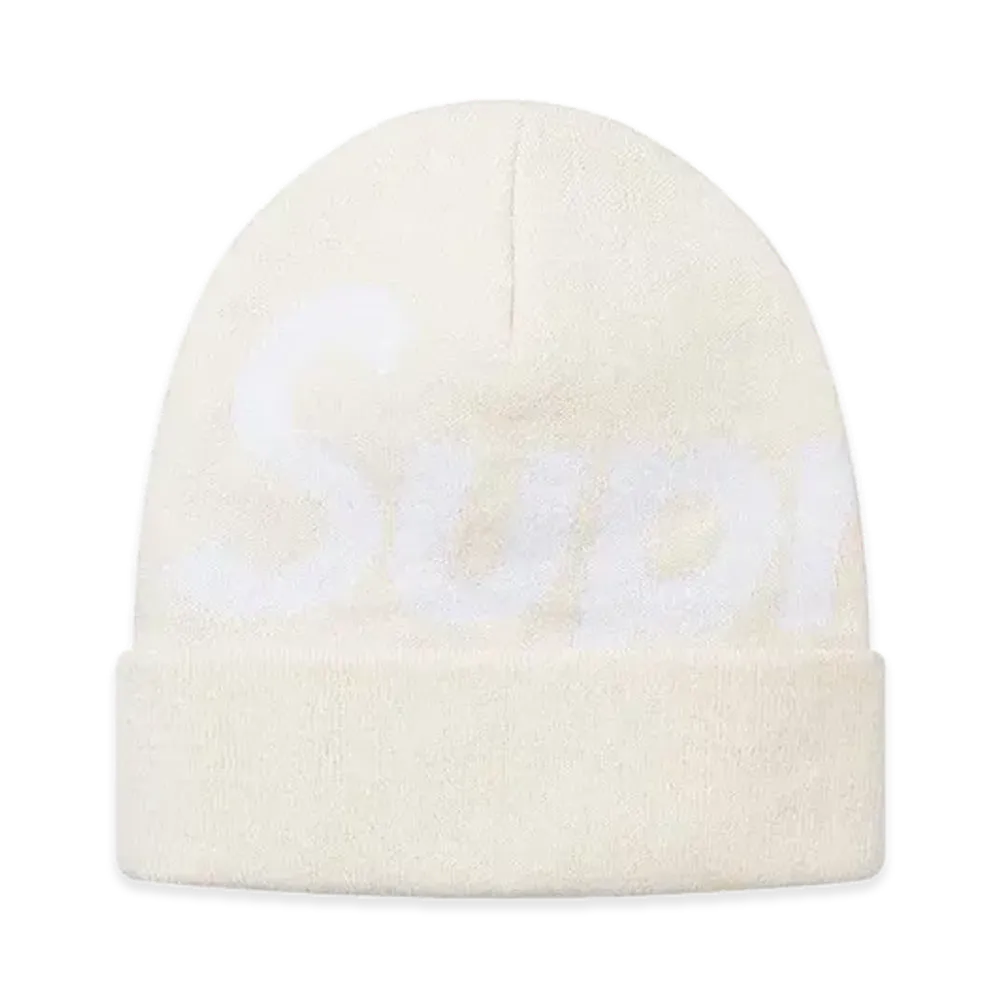 Supreme Big Logo Beanie (FW17) "Off White"