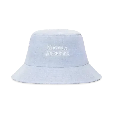 Mercedes Anchor Inc. Oxford Bucket Hat "Light Blue"