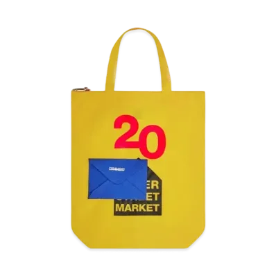 Dover Street Market London x Charles Jeffrey Loverboy 20th Anniversary Tote "Yellow"