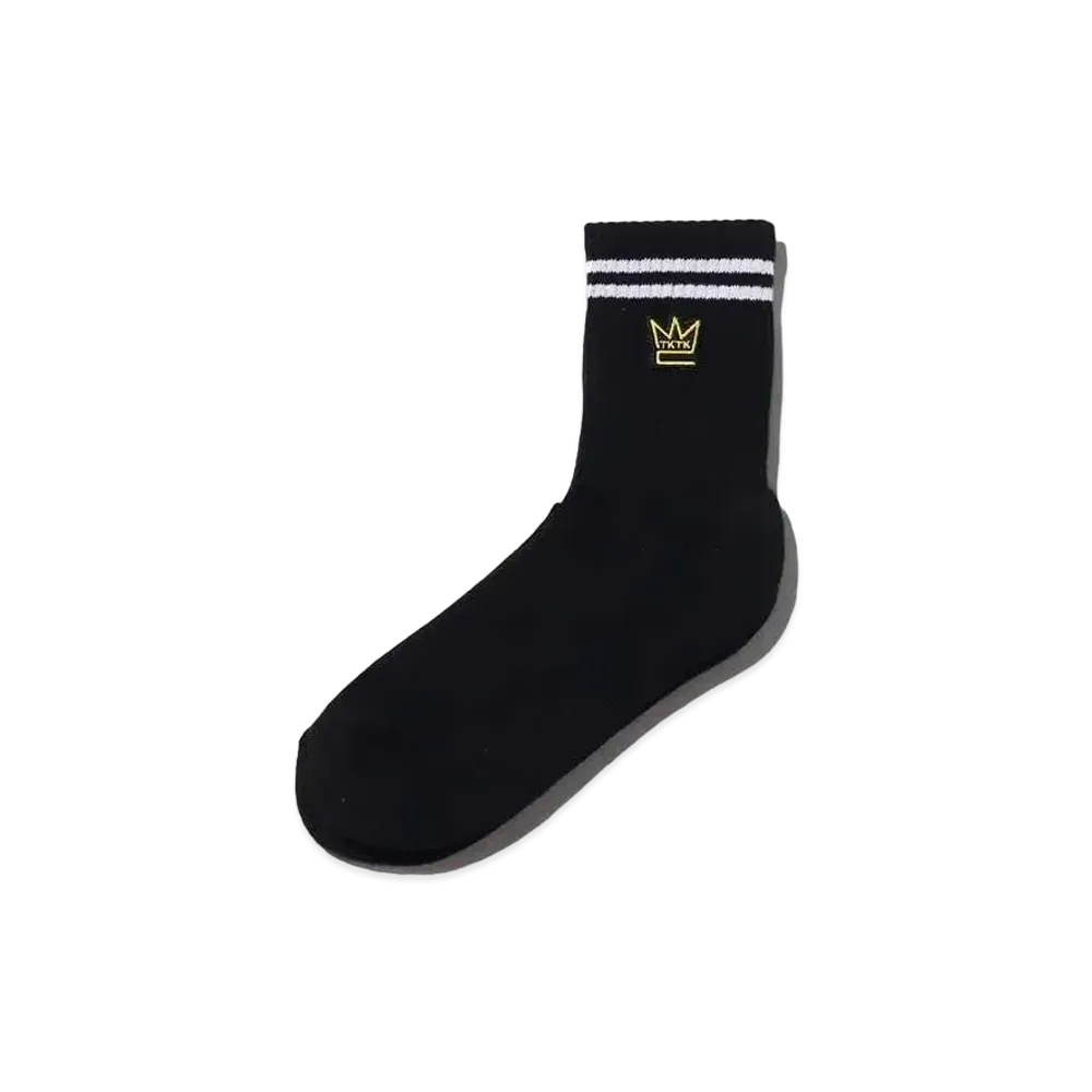 atmos pink x Tk2 Emblem Wappen Socks "Black"