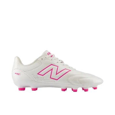 New Balance 442 Team HG/AG V3 "Sea Salt/Pink Heat/Gold Metallic"