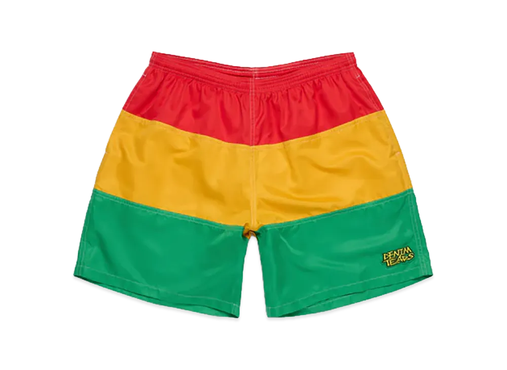 DENIM TEARS Every Tear Swim Trunks "Red/Yellow/Green"