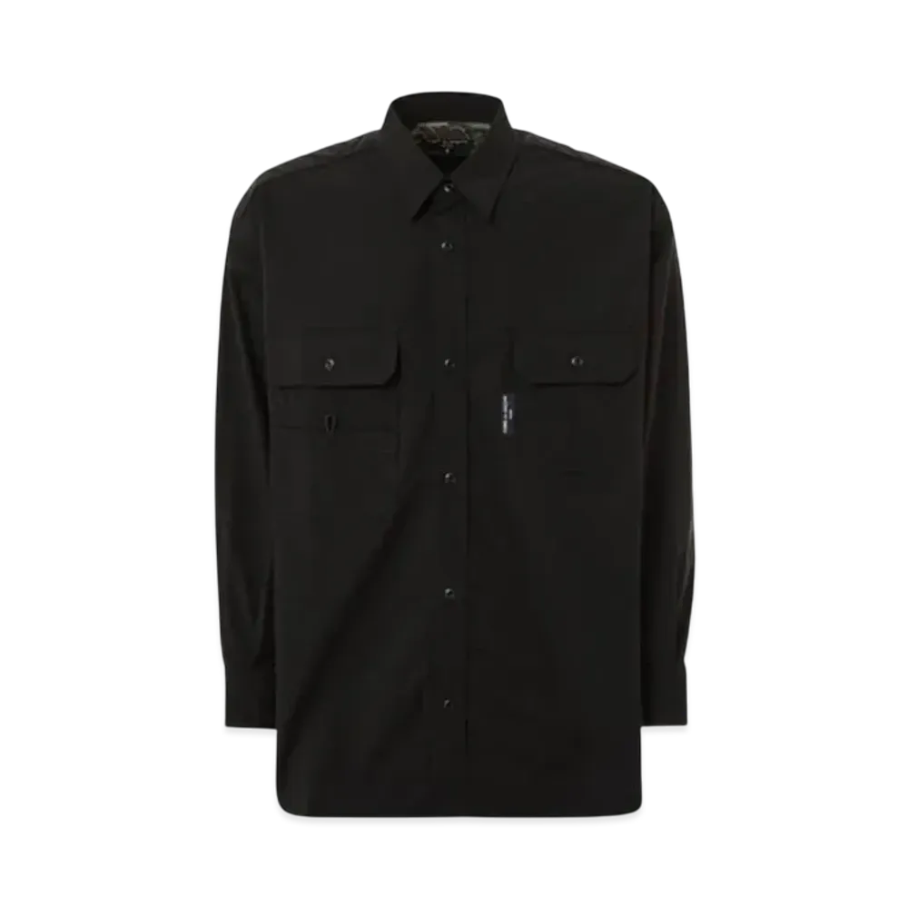 COMME des GARCONS HOMME 24FW Last Delivery Solotex Ester Taffeta Shirt "Black"