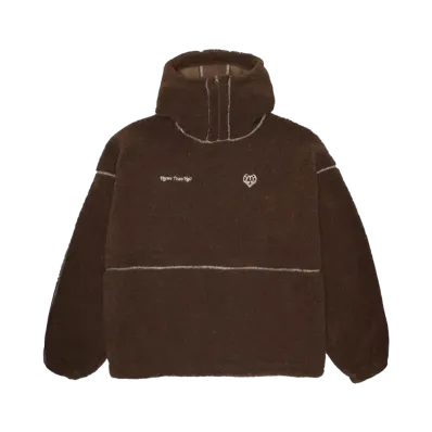 HTH boa zip hoodie "BROWN"