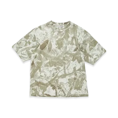 Acne Studios Crew Neck T-Shirt Relaxed Unisex Fit "Concrete Grey Camo"