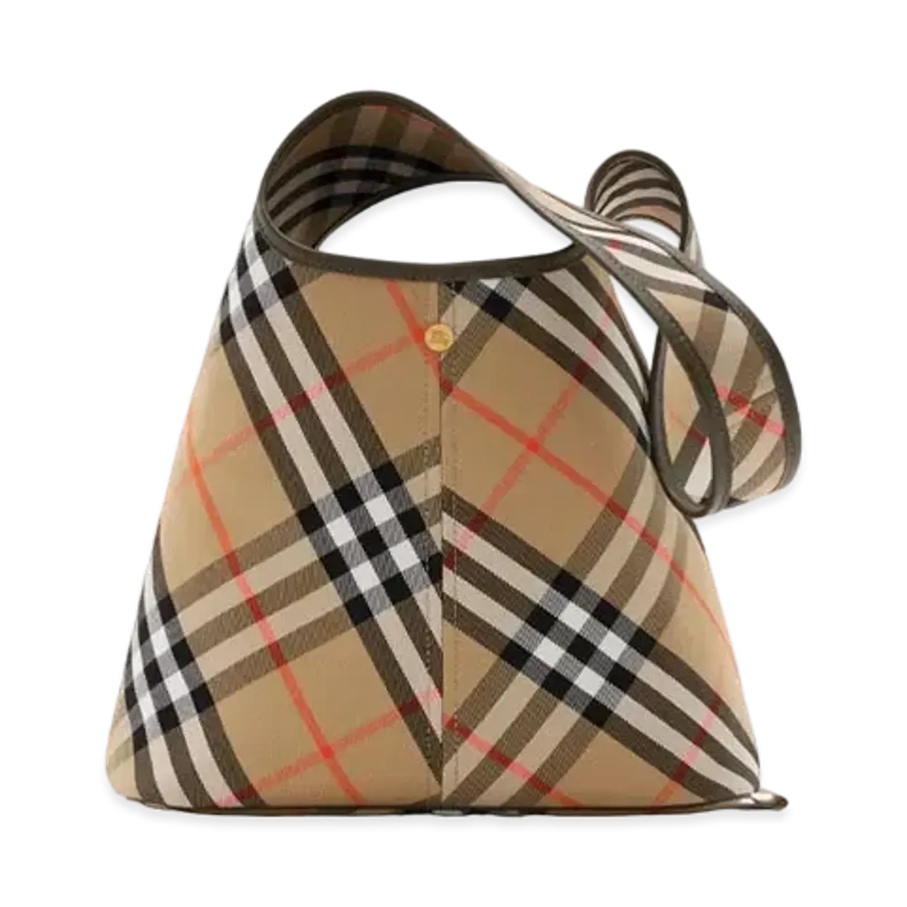 Burberry Small Check Shoulder Bag "Sand"