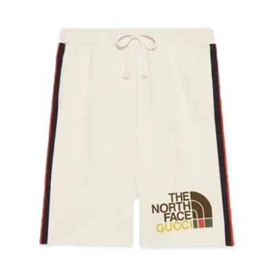 GUCCI x The North Face Web Print Shorts "Beige"