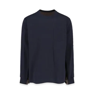 sacai Maglia Bi-Color "Blue"