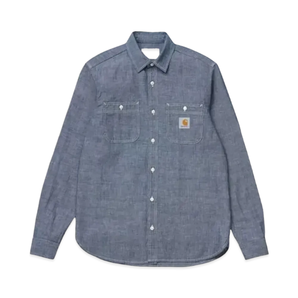 Carhartt WIP Long Sleeve Clink Shirt "Blue Rinsed"