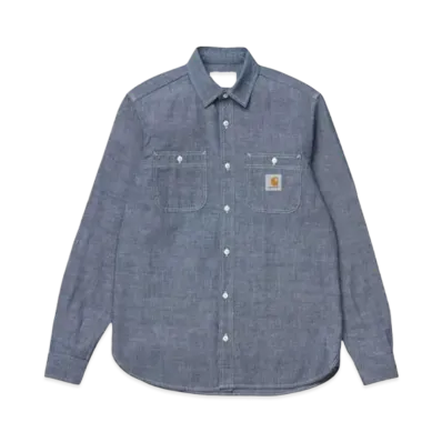 Carhartt WIP Long Sleeve Clink Shirt "Blue Rinsed"