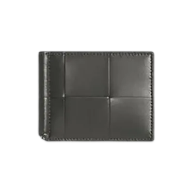 Bottega Veneta Cassette Money Clip Bifold Wallet "Lapiri/Limonite"