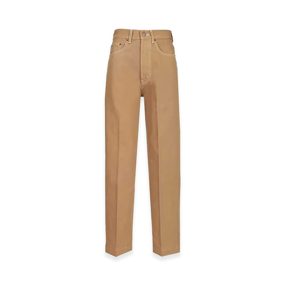 CELINE Women's Boyfriend Jeans Rigid Cotton Denim "Beige"