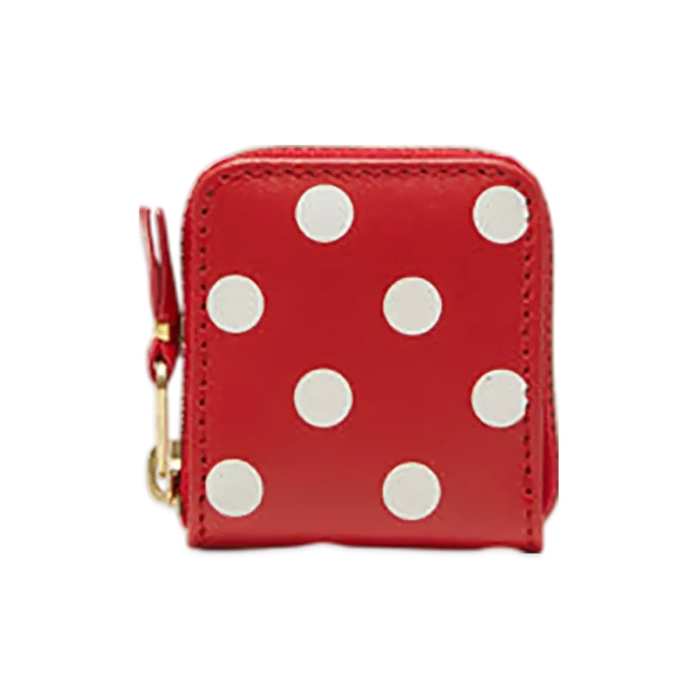 COMME des GARCONS Wallet Dots Printed "Red"