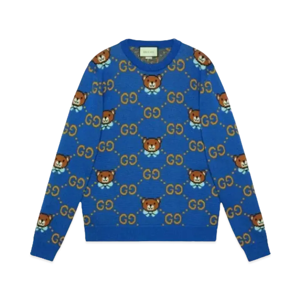 GUCCI x Kai Men's GG Jacquard Sweater "Blue"