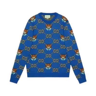 GUCCI x Kai Men's GG Jacquard Sweater "Blue"