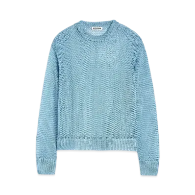 Jil Sander Women's Crew-Neck Sweater "Powder Blue"