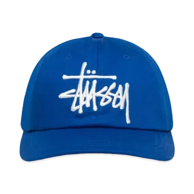 Stussy Low Profile Big Basic Snapback "Royal"