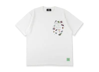 WIND AND SEA x Parappa The Rapper Parappa Rhinestone Tee "White"