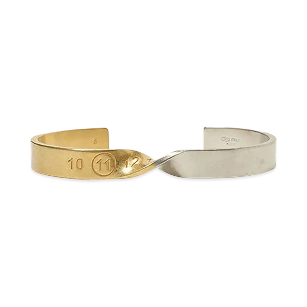 Maison Margiela BRECELET "PALLADIO SEMI POLISHED/Yellow GOLD SEMI POLISHED PLATING"