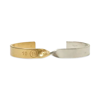Maison Margiela BRECELET "PALLADIO SEMI POLISHED/Yellow GOLD SEMI POLISHED PLATING"