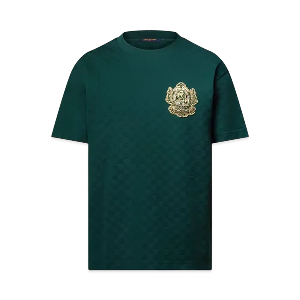Louis Vuitton Signature Patch Cotton T-Shirt "Sea Moss"