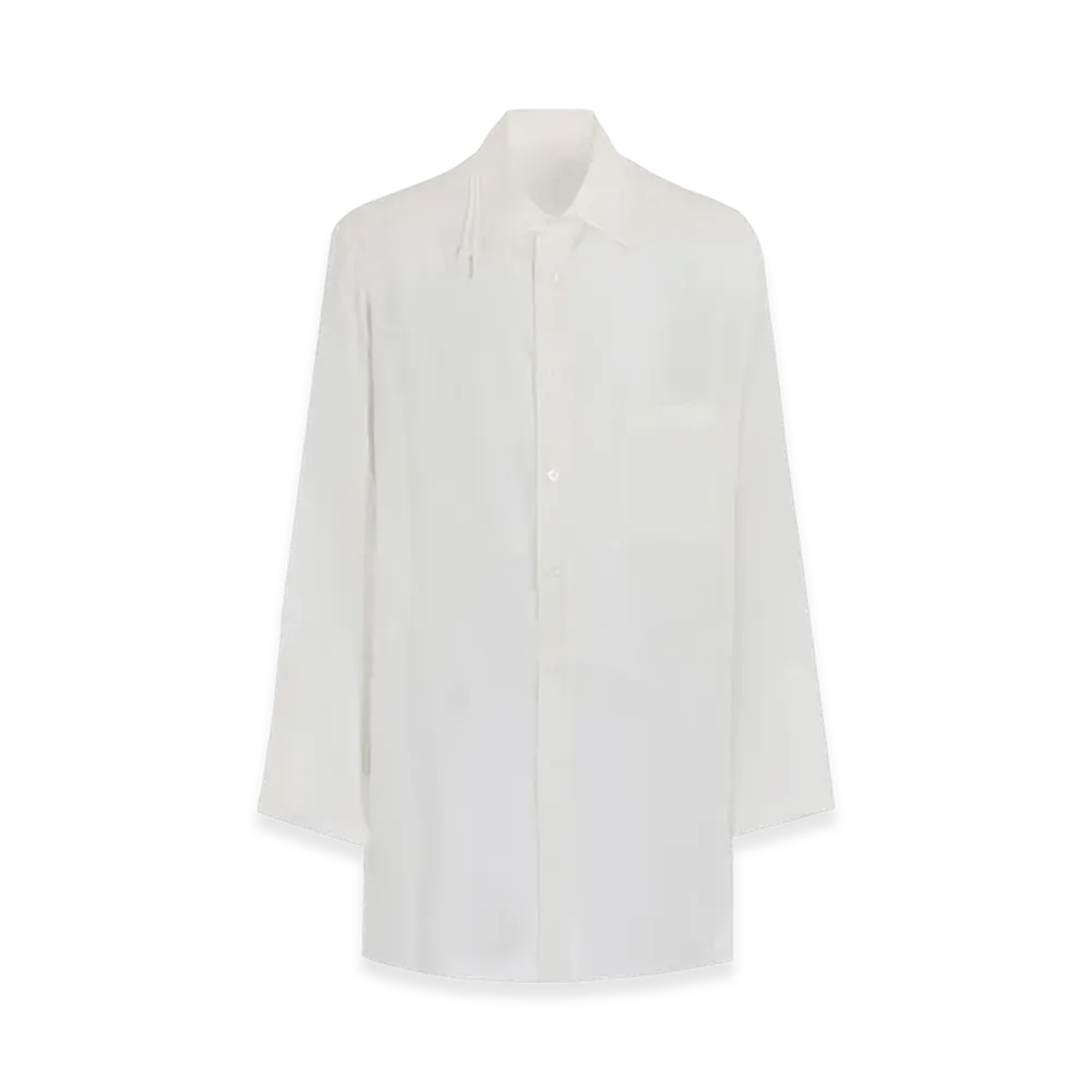 Yohji Yamamoto POUR HOMME 60 Cellulose Loan Triple Collar Shirt "Off White"