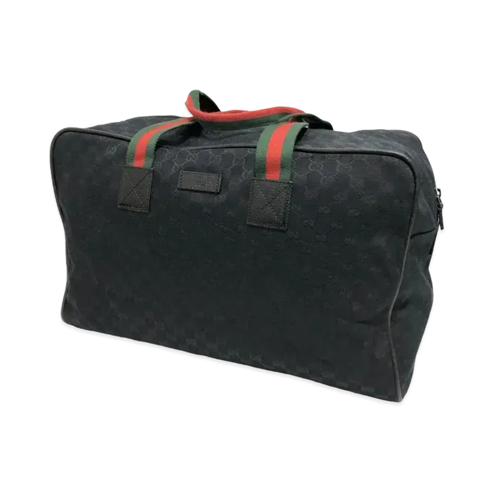 GUCCI GG Canvas Boston Bag "Black"