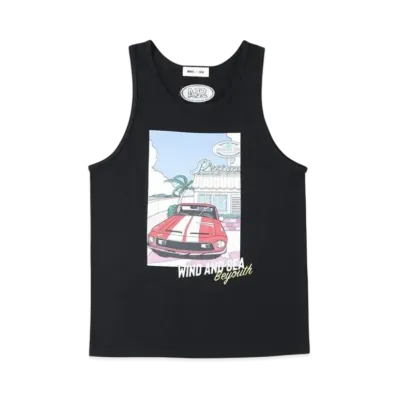 Yoshifuku Honoka x WIND AND SEA Tank Top "Black"